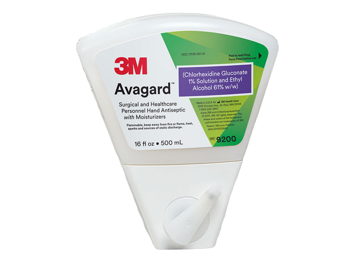 3M Avagard surgical hand antiseptic with moisturizers 500 mL dispenser bottle