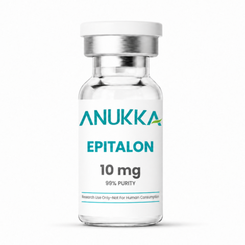 ANUKKA Epitalon 10 mg glass vial with a silver cap
