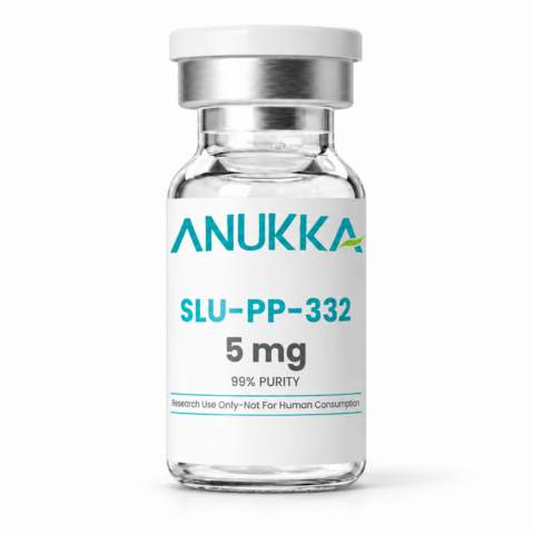 ANUKKA SLU-PP-332 5 mg glass vial with a silver cap